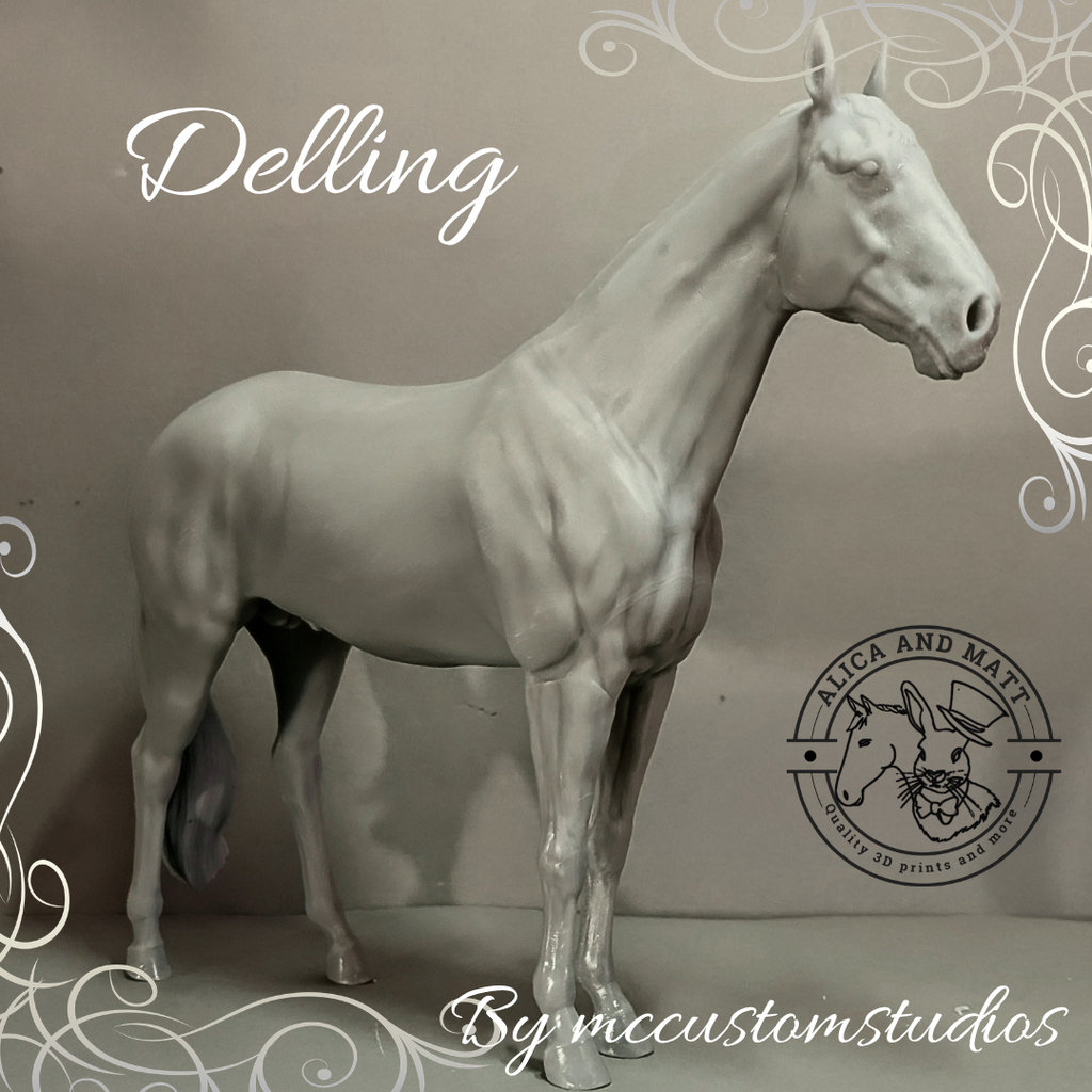 Warmblood stallion "Delling" by mccustomstudio / In collaboration with mccustomstudio