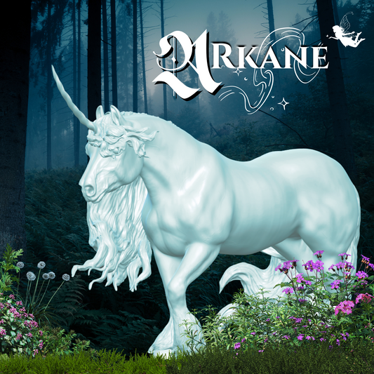 Kaltblütige Einhorn Stute "Arkane" von Aislinn Brender Ford und PrintedPonies / Limitierte Stückzahlen + Zertifikat