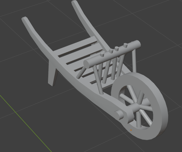 Heuwagen / unbemalter Resin 3D Druck
