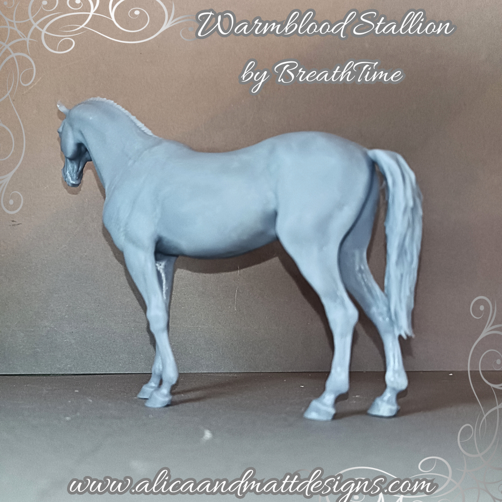 Warmblood stallion in T-Pose No. 2 by BreathTime as 3D print