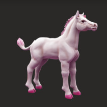 Poulain Licorne n° 3 par Snowball Sculpts