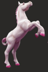 Poulain licorne n°6 de Snowball Sculpts en impression 3D