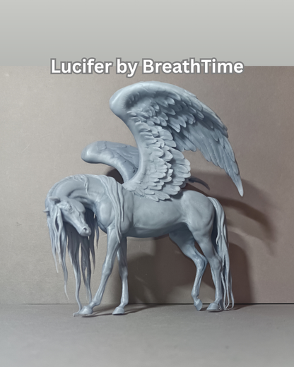 Wunderschöner Pegasus "Lucifer" von BreathTime als 3D Druck / Flügel seperat druckbar!