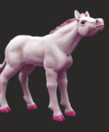 Poulain licorne n°8 de Snowball Sculpts en impression 3D