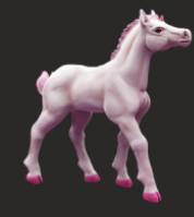 Poulain licorne n°9 de Snowball Sculpts en impression 3D