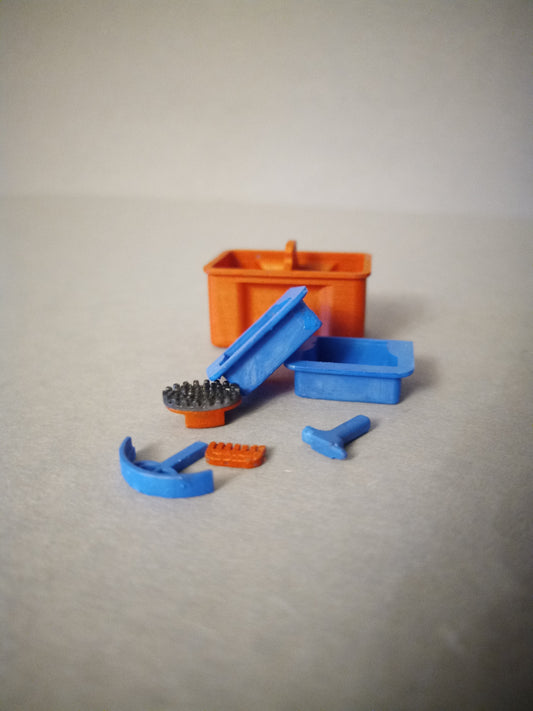 Boîte de nettoyage avec brosses de REBZFX