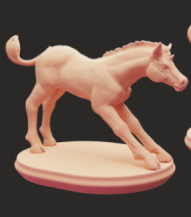 Poulain Licorne n°11 par Snowball Sculpts