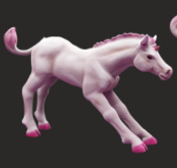 Poulain Licorne n°11 par Snowball Sculpts