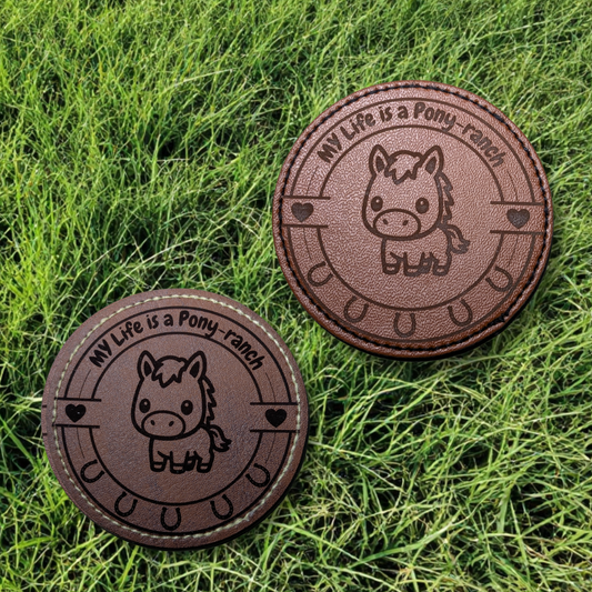 Aufbügel-Patch mit eingraviertem Hobby-Spruch / Personalisierbar!