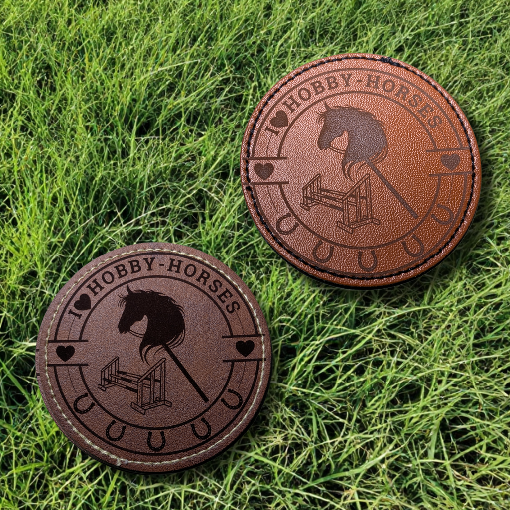 Iron-on patch with engraved hobby saying / Customizable!