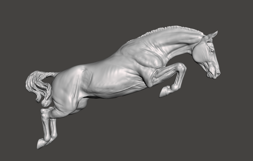 Springende Stute "Astrid" von Horsestation3D