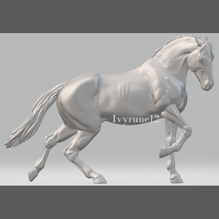 Graceful stallion "Pyotr" by Ivyrune12 as 3D print