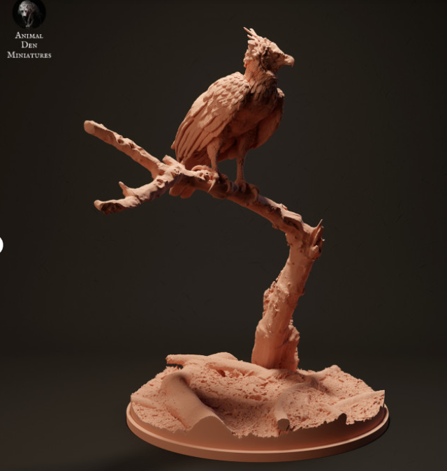 Harpye auf Ast von Animal den Miniatures