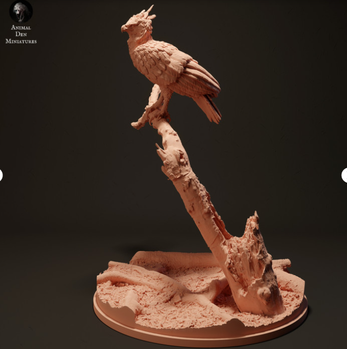 Harpie sur une branche par Animal the Miniatures