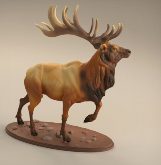 Cerf rouge des miniatures de la tanière des animaux