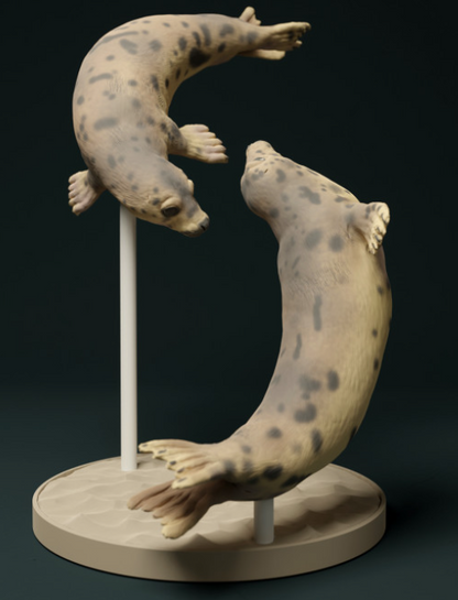 Phoques nageurs d'Animal Den Miniatures