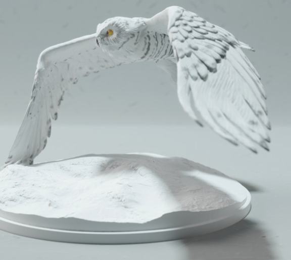 Harfang des neiges par Animal den miniatures