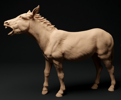 Âne bâillant par Animal den miniatures