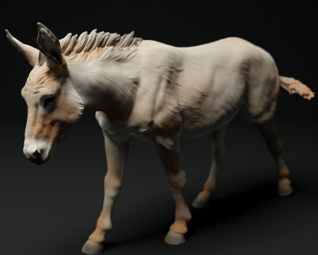 laufender Esel von Animal den miniatures