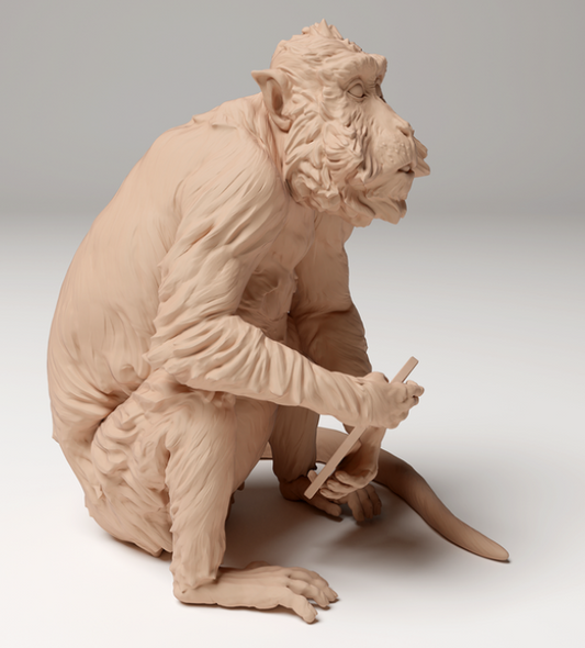 Un singe vole le smartphone d'Animal the Miniatures