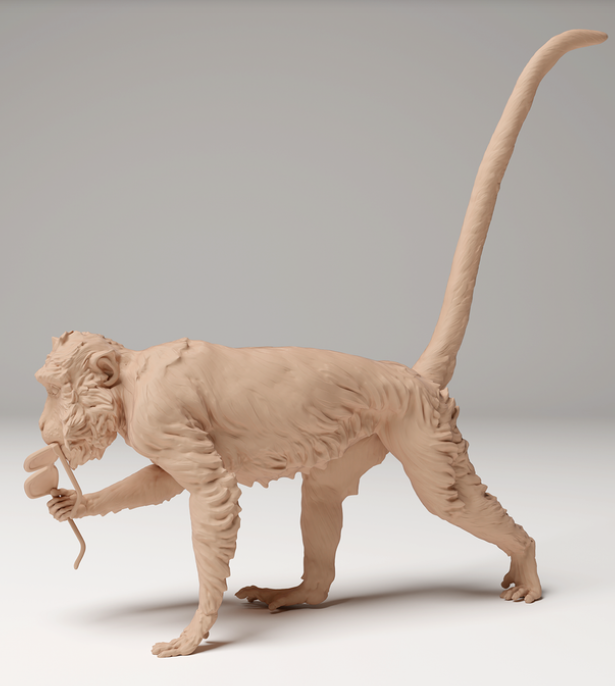 Affe stiehlt Brille von Animal den miniatures