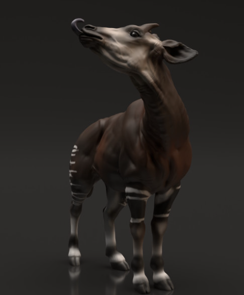 Okapi from Animal the Miniatures