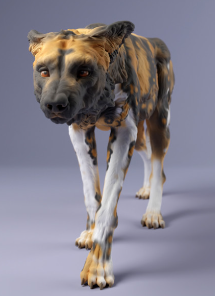 Afrikanischer Wildhund von Animal den miniatures