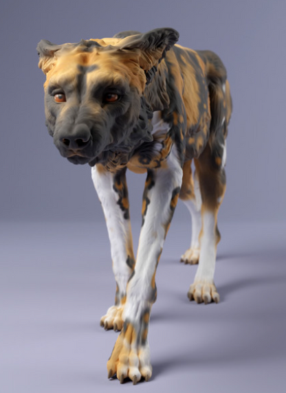 Chien sauvage d'Afrique par Animal den Miniatures