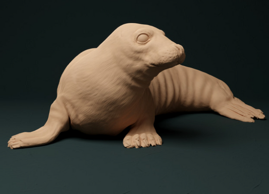 Phoque femelle / Miniatures de tanière d'animaux