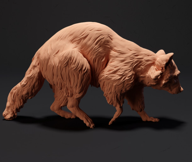 Raton laveur d'Animal Den Miniatures