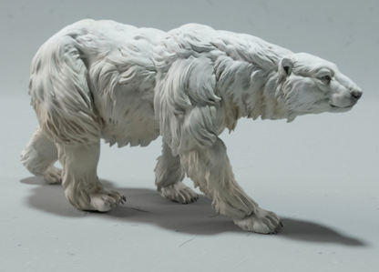 Laufender Polarbär von Animal den miniatures