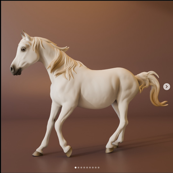 Jument arabe Elsa des studios Bexbee en impression 3D