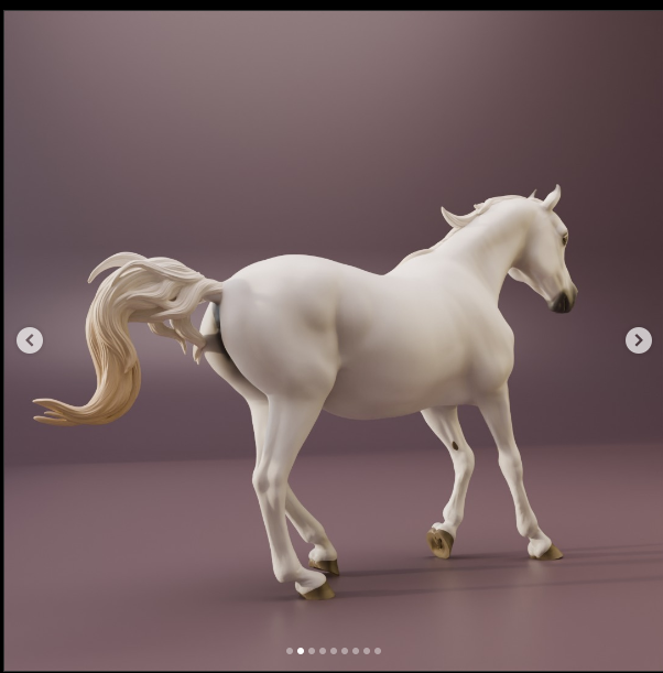 Jument arabe Elsa des studios Bexbee en impression 3D