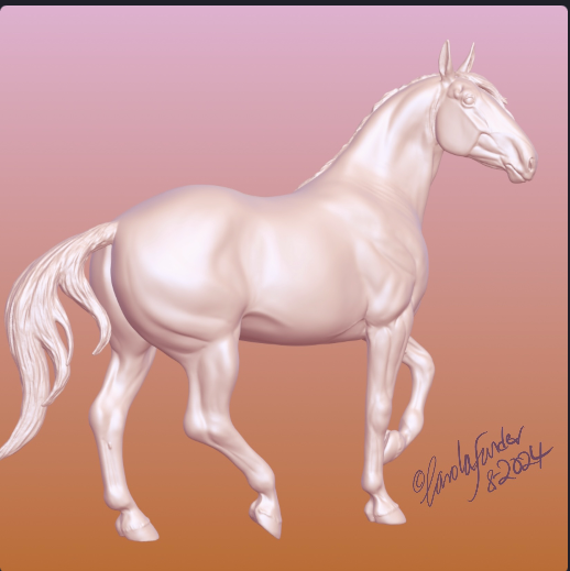 August Queen by Carola Funder / The open mane version