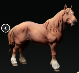« Pluton (Suffolk Punch) » par animal den miniatures