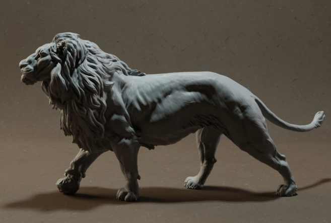 Lion from Animal den miniatures