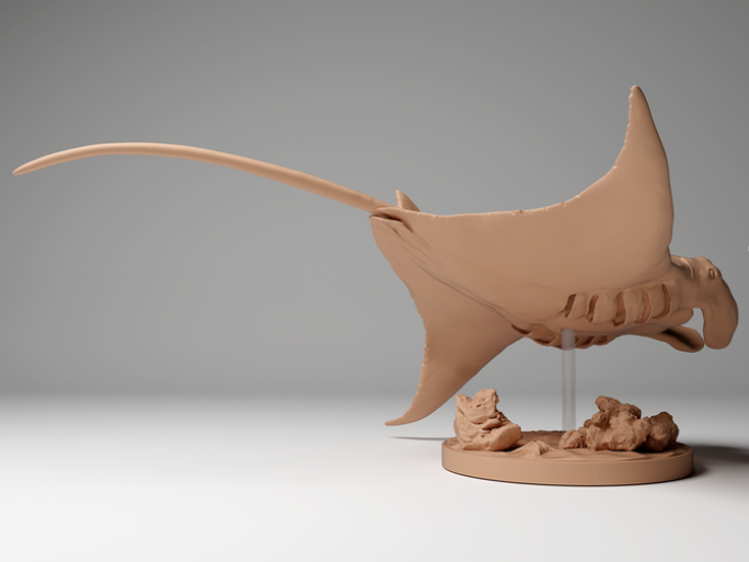 Jagender Manta Rochen  von Animal den miniatures