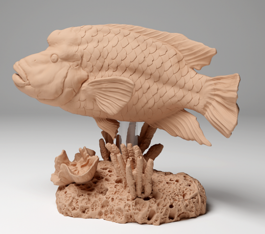 Napoléon (Napoleon wrasse) de Animal den miniatures