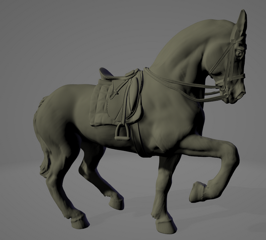 Cheval avec selle et bride par AnimalsAndCreaturesMinis