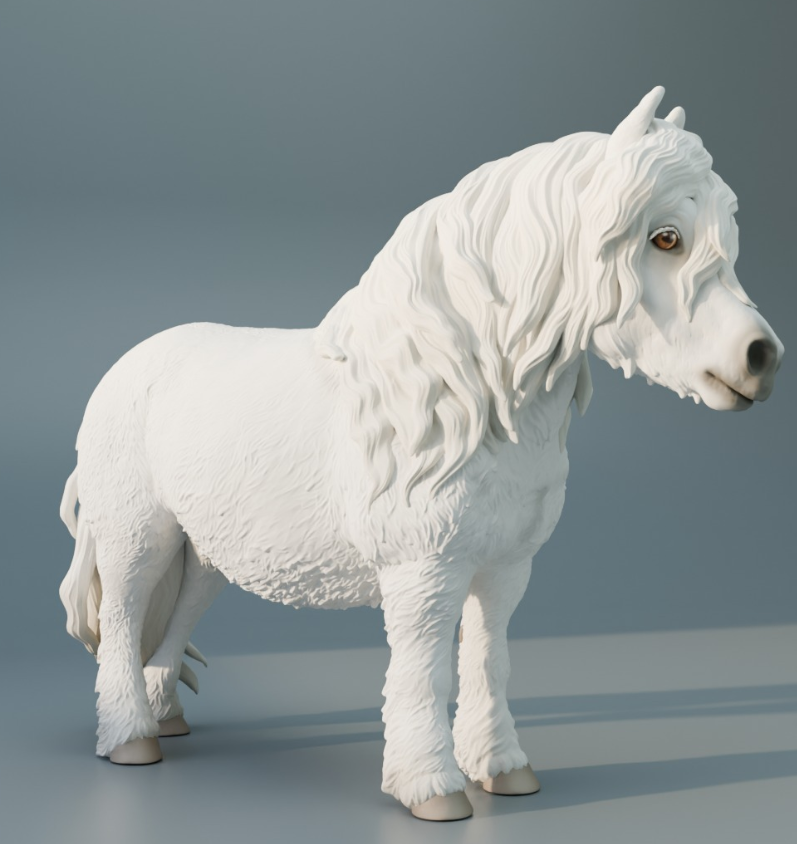 Shetland Pony Merry in 2 Versionen von Bexbee Studios
