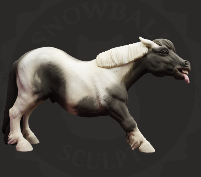 Bubbi, le poney Shetland effronté de Snowball Sculpts