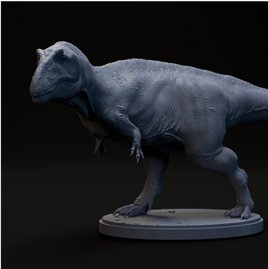 Acrocanthosaurus courant par Dino et Dog