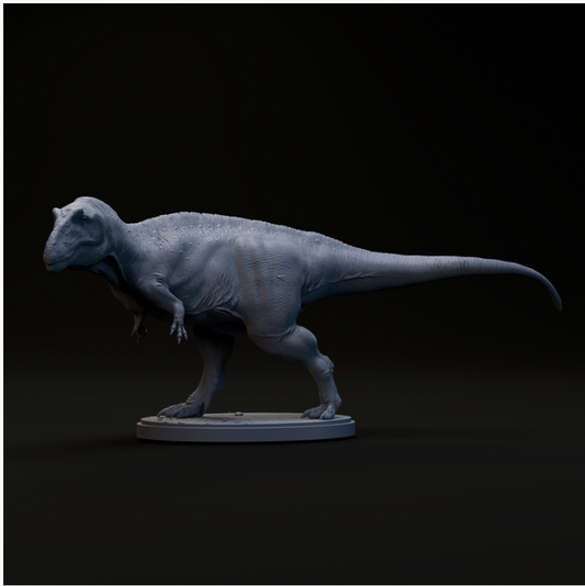 Acrocanthosaurus courant par Dino et Dog