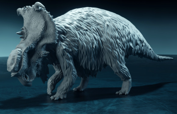 Pachyrhinosaurus par Dion et Dog