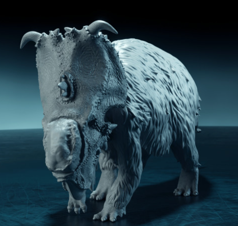 Pachyrhinosaurus par Dion et Dog