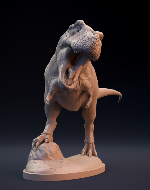 Tyrannosaurus Rex de Dion et Chien