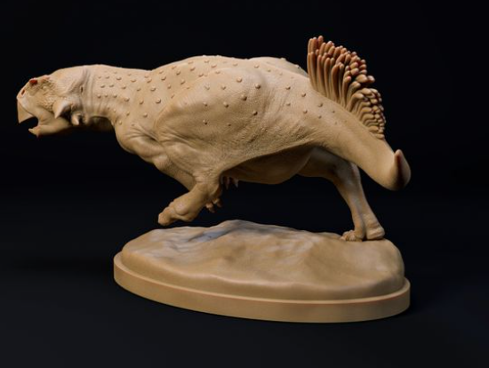 Psittacosaurus rennend von Dion and Dog