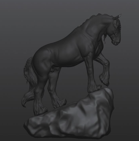 Draft Horse Hengst "Mortimar" von Mirek_Art / Exklusiv nur bei uns erhältlich