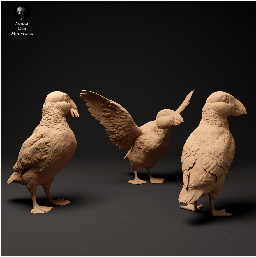 Ensemble de macareux de Animal den miniatures