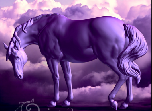 Jument gestante « Dia » par PrintedPonies